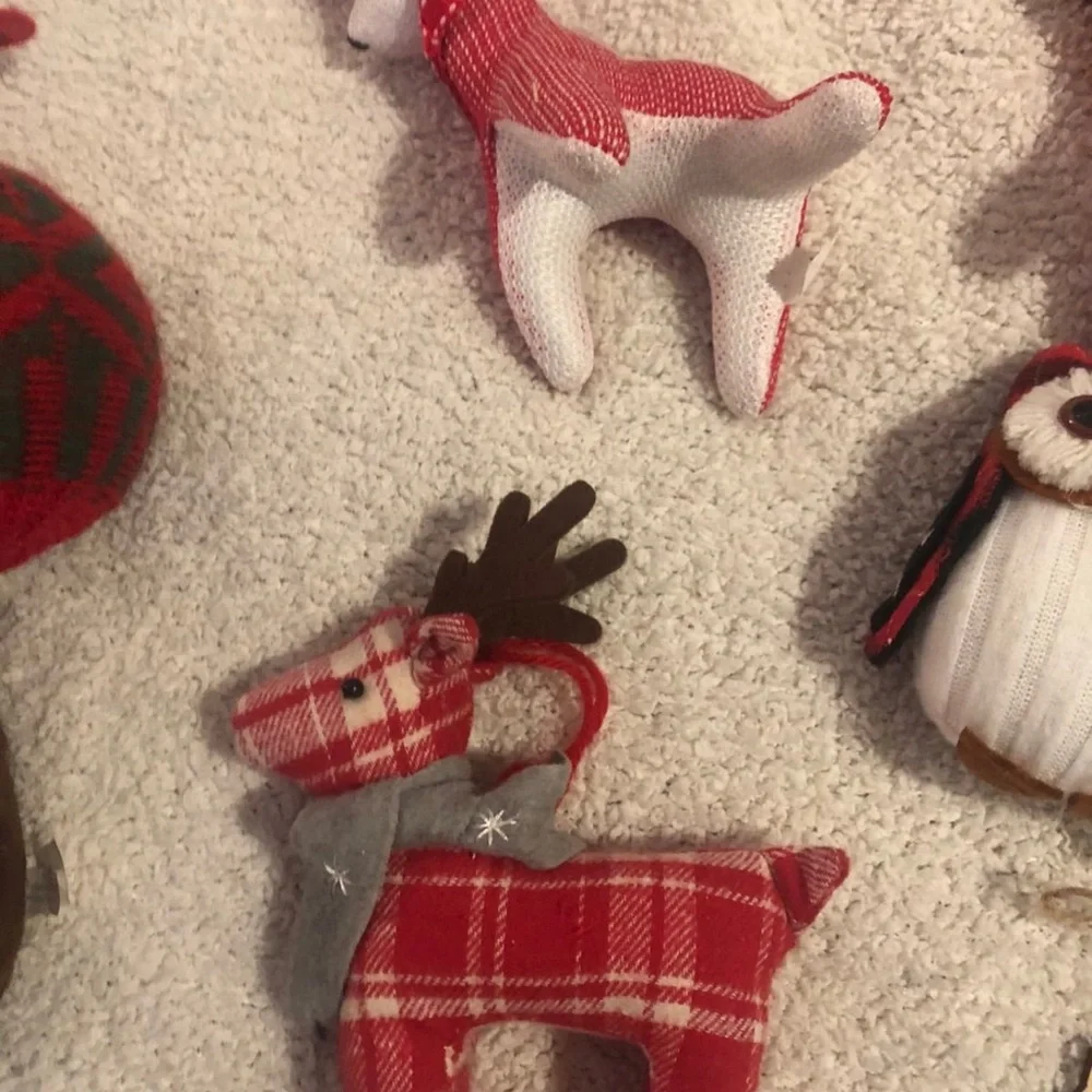 Festive Handmade Style Christmas Ornaments Set